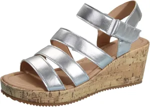 Wedge Sandals for Women Dressy Wide Orthopedic Slides Platform Sandals Gladiator Open Toe Adjustable Ankle Strap Sandal Comfort Slingback Casual Shoes