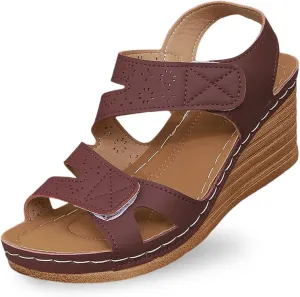 Women Summer Wedges Dressy Beach Summer Shoes For Women 2025 With Arch Support Bohemian Slide On Sandals