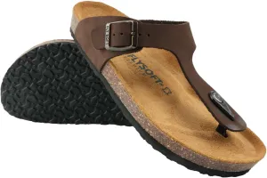 Women's 100% Genuine Leather Sandals - Comfortable Smart Foam Footbed, Slip-On Slides for Summer Wear, Adjustable Fit and Durable Non-Slip Sole