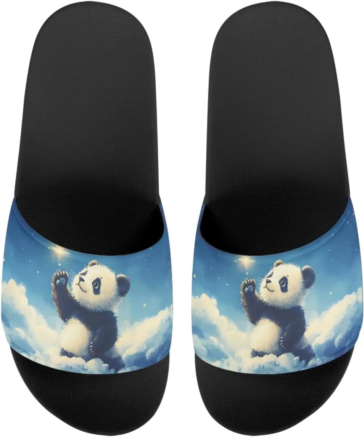 Womens Animal Printed Flat Sandals Non Slip Slide Sandals Shower Slippers Unisex Cute Summer Slide Slippers