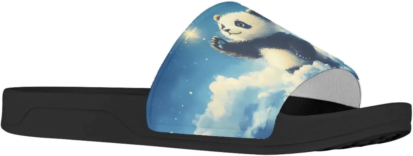 Womens Animal Printed Flat Sandals Non Slip Slide Sandals Shower Slippers Unisex Cute Summer Slide Slippers