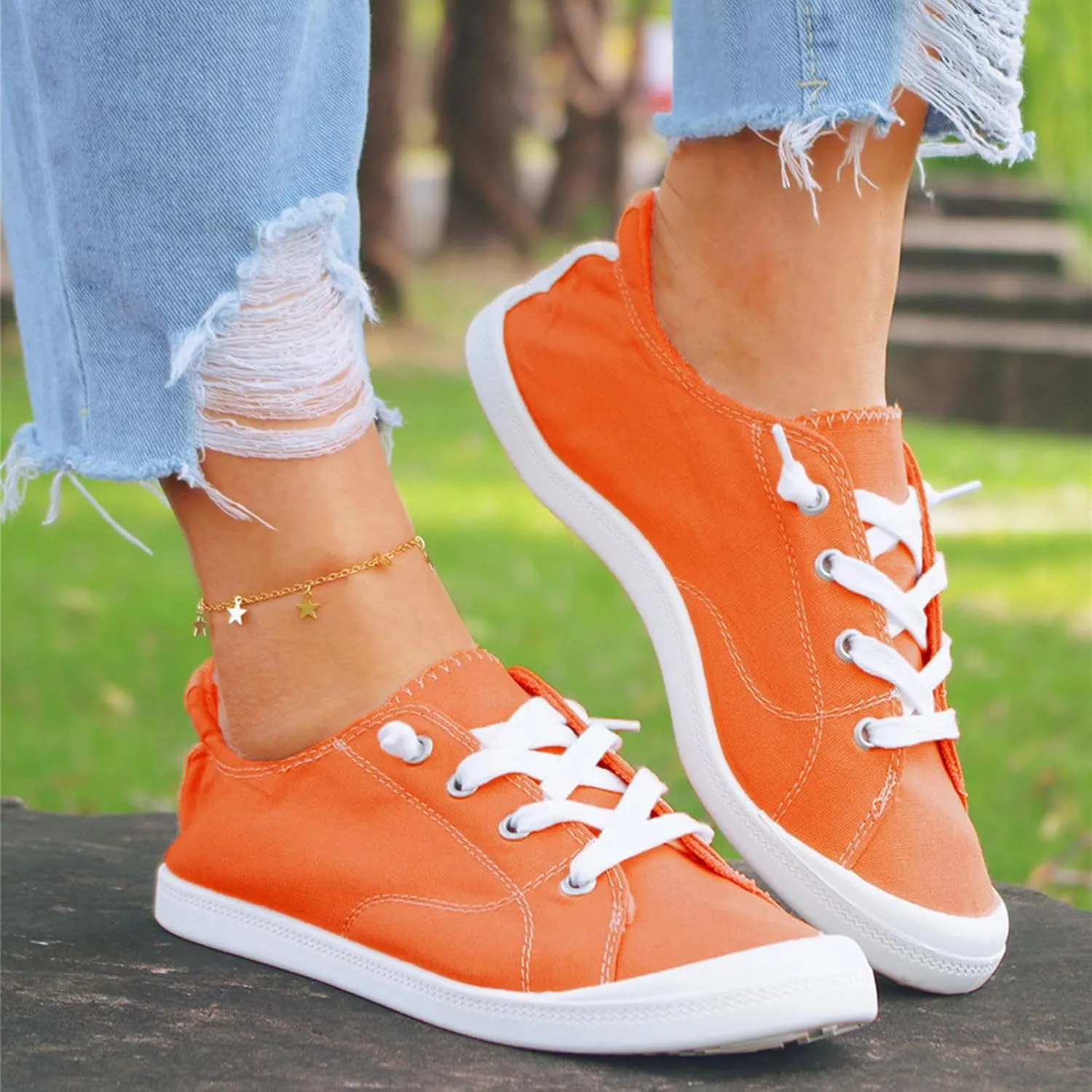 Women's Canvas Shoes Vulcanize Soft Ladies Autumn Loafers Flat Shoes Sneakers Casual Shoes for Girls Size 12