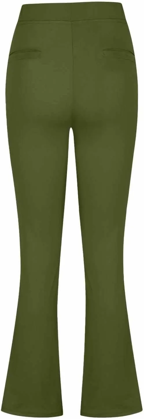 Women's Comfortable Stretch Pants High-Waisted Tummy Control Slim-Fit Trousers Gym Fitness Park Workouts Casual Pants