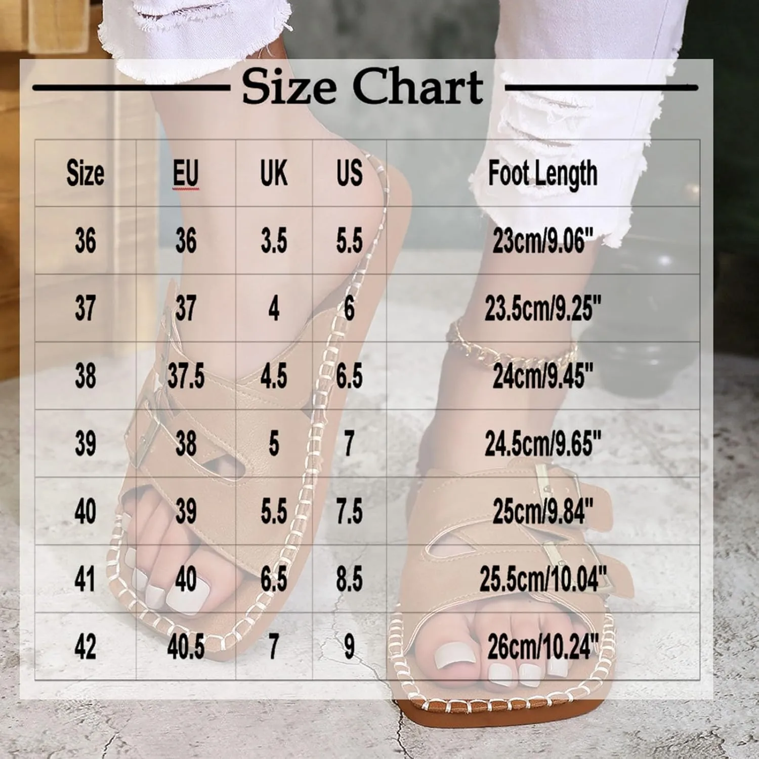 Women's Fashion Flat Sandals Dressy Summer Square Open Toe Slip On PU Leather Slide Sandal Y2K Strappy Casual Slides