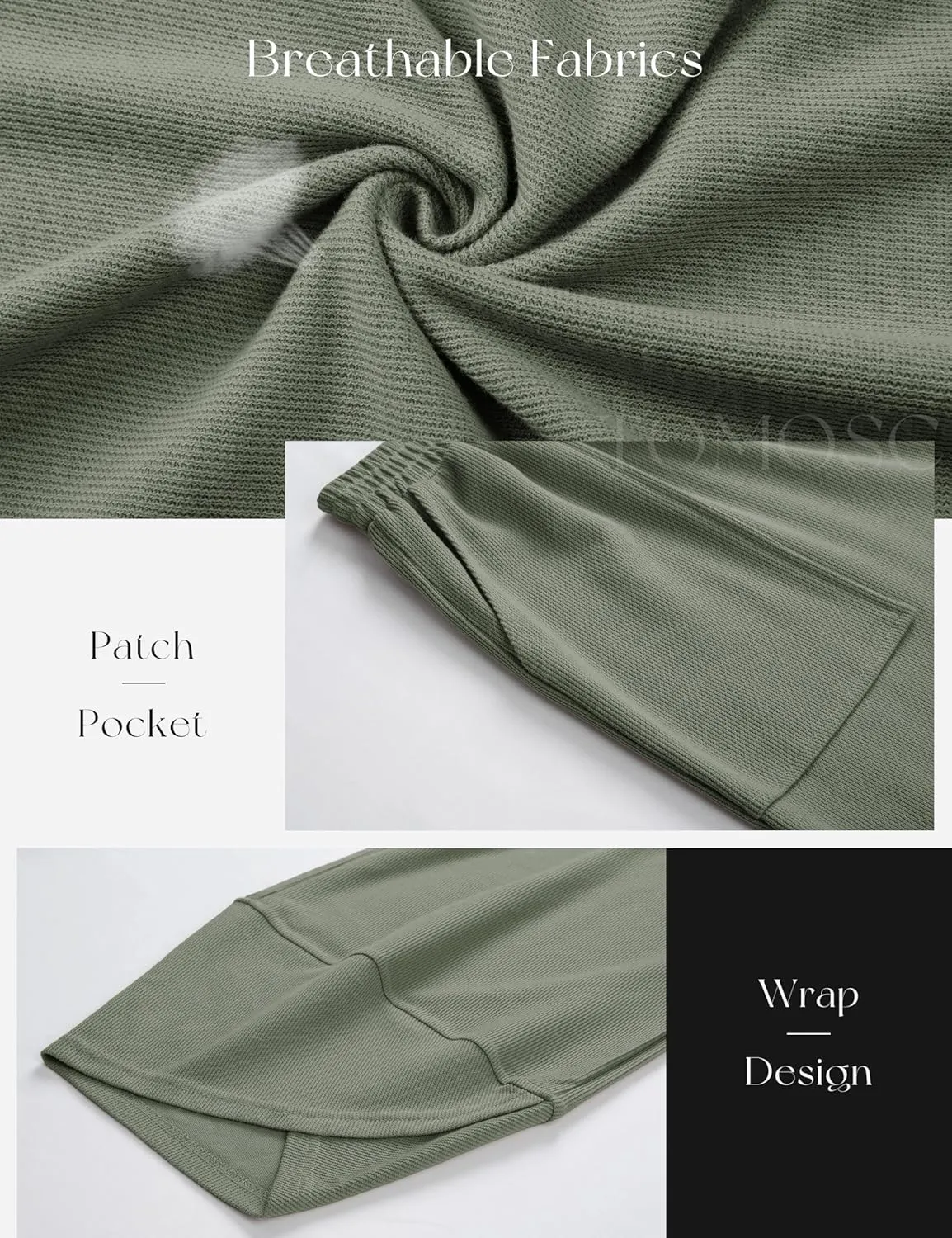Womens Harem Pants Summer Casual Cotton Elastic Waist Palazzo Baggy Pants Wide Leg Sweatpants with Pockets