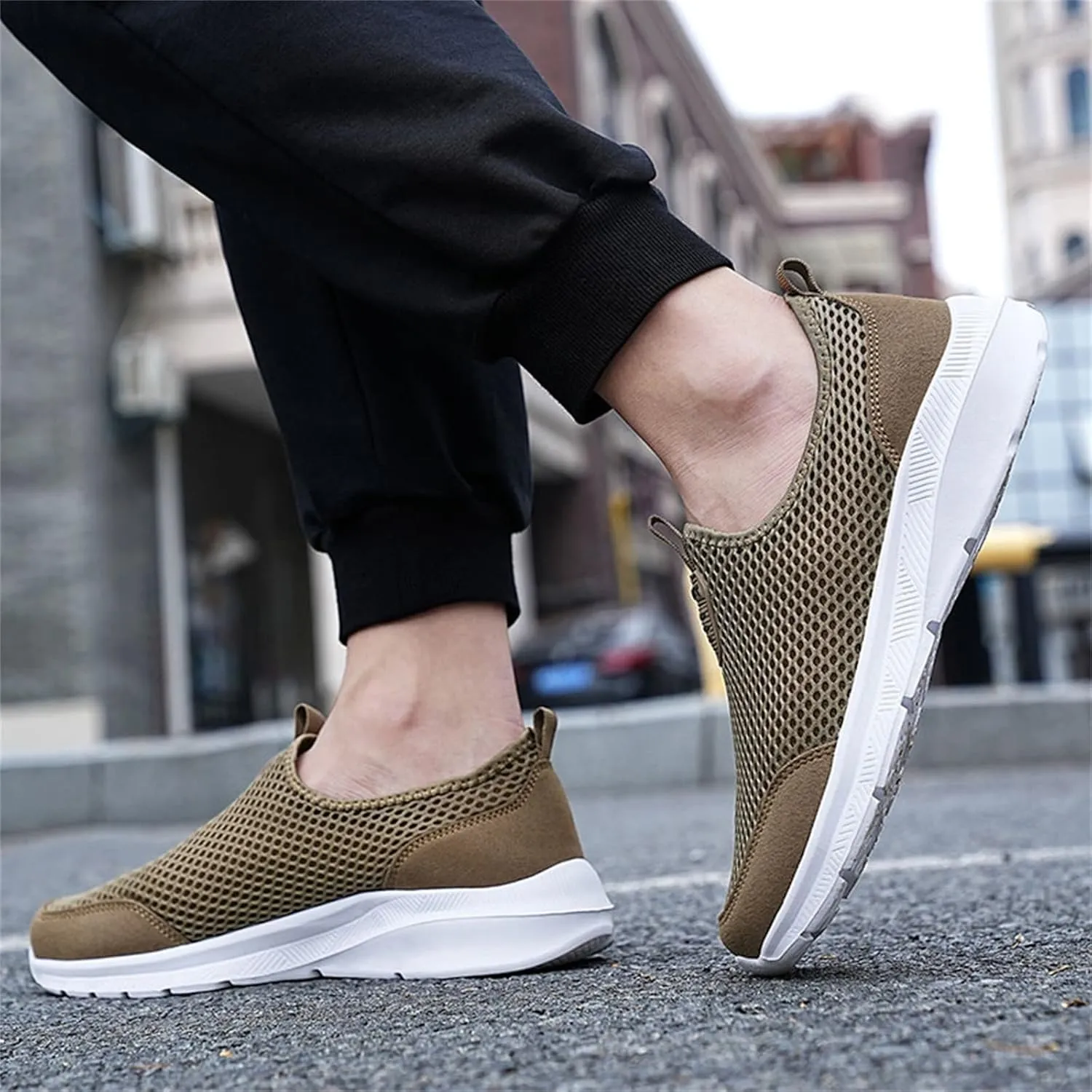 Women's Lightweight Slip On Walking Running Shoes Non Slip Work Shoes Women Comfortable Women's Shoes Casual Wedge Sneakers Slip On Tennis Shoe Loafers Casual Slip On