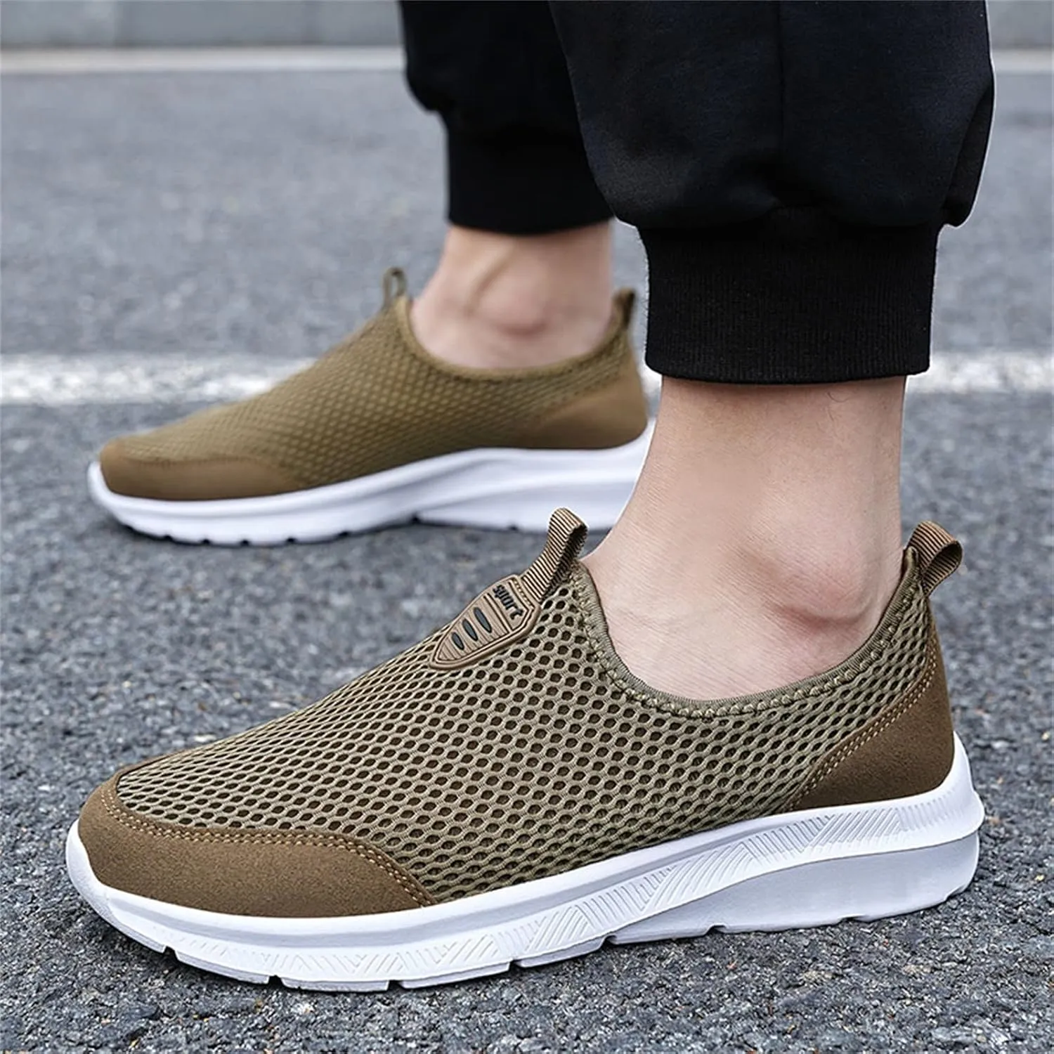 Women's Lightweight Slip On Walking Running Shoes Non Slip Work Shoes Women Comfortable Women's Shoes Casual Wedge Sneakers Slip On Tennis Shoe Loafers Casual Slip On