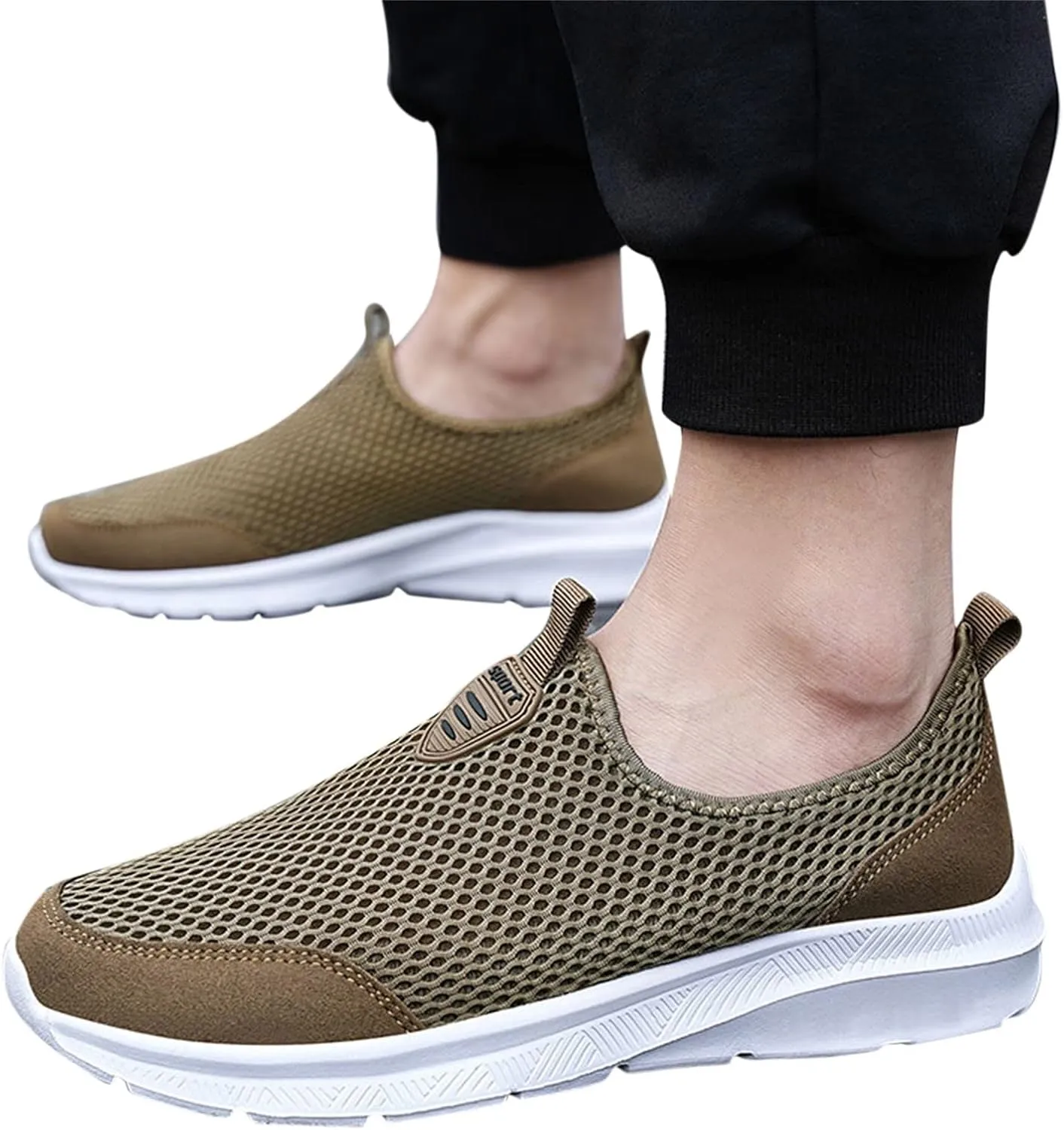 Women's Lightweight Slip On Walking Running Shoes Non Slip Work Shoes Women Comfortable Women's Shoes Casual Wedge Sneakers Slip On Tennis Shoe Loafers Casual Slip On