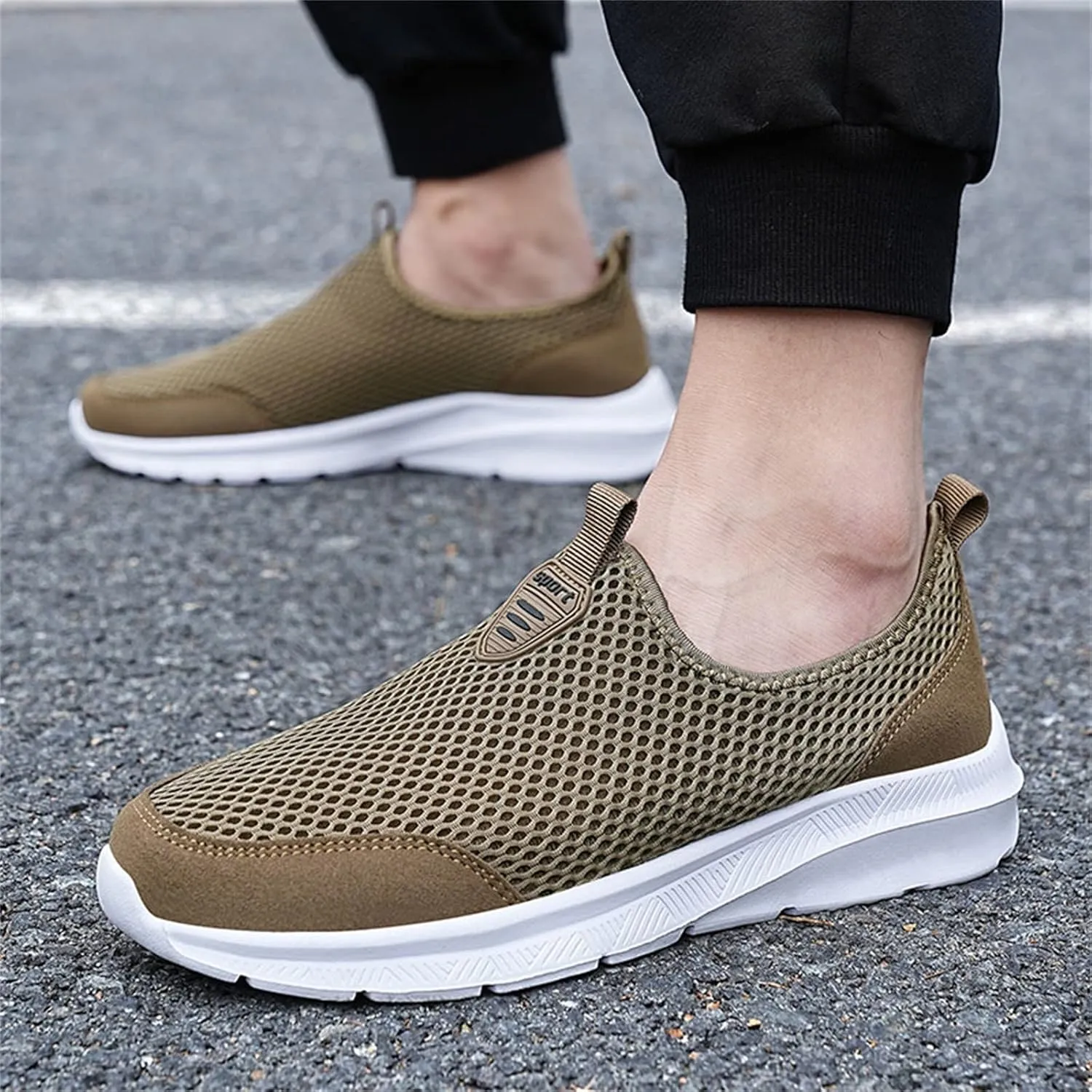 Women's Lightweight Slip On Walking Running Shoes Non Slip Work Shoes Women Comfortable Women's Shoes Casual Wedge Sneakers Slip On Tennis Shoe Loafers Casual Slip On