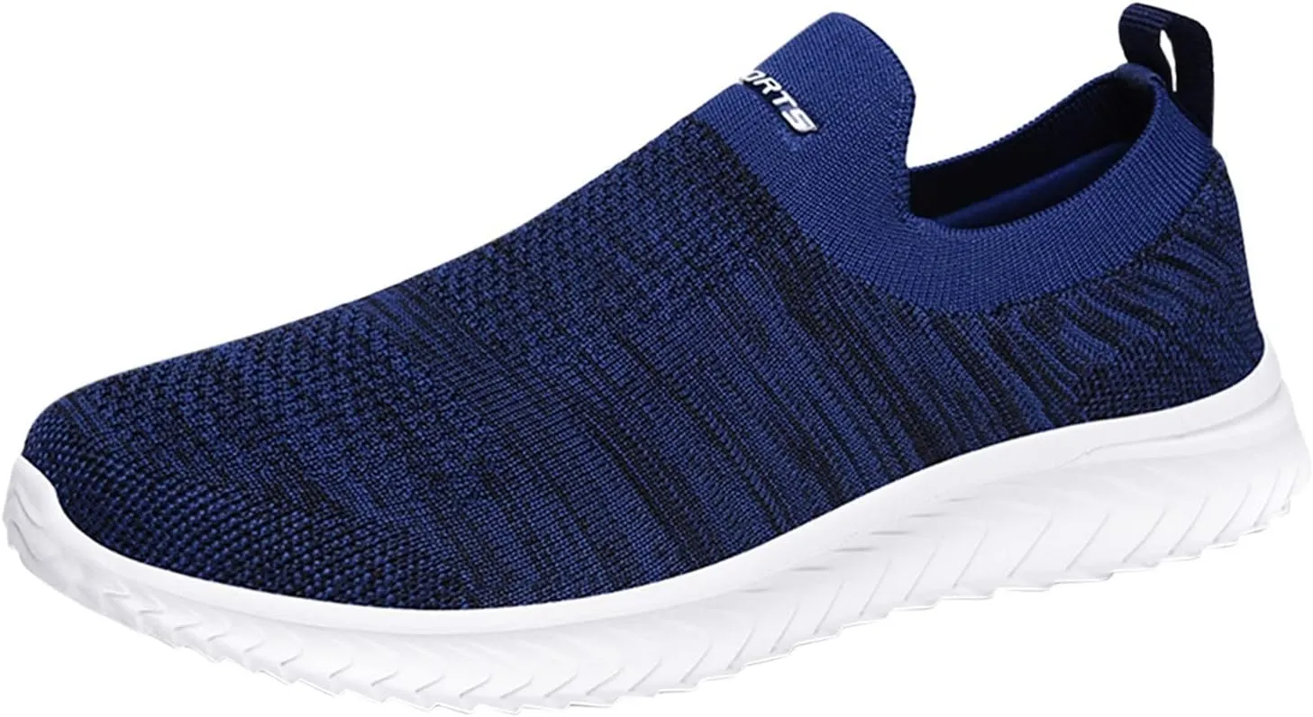 Women's Lightweight Slip On Walking Running Shoes Non Slip Work Shoes Women Slip On Men's Casual Dress Shoes Chunky Sneakers White Tennis Shoe White Loafers