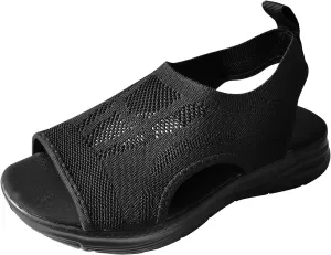 Women's Orthopedic Sandals Open Toe Slingback Wedge Sports Sandals Arch Support Sandals Comfort Walking Tennis Shoes