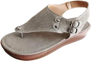 Womens Orthopedic Sandals with Arch Support Summer Open Toe Dressy Shoes Wedge Platforms Casual Office Shoes