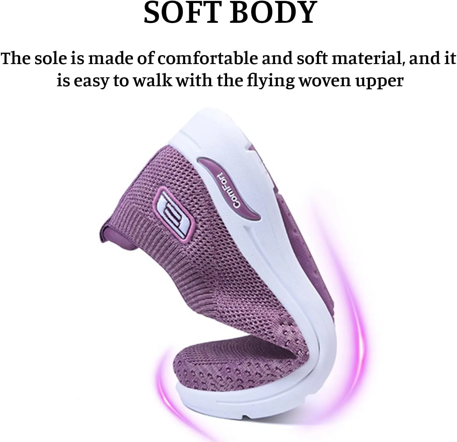 Womens Orthopedic Sneakers Breathable with Arch Support Wide Width Soft Sole Arch Support Slip on Mesh Woven Low Top Work Walking Shoes Lightweight Non-Slip Nurse Shoes