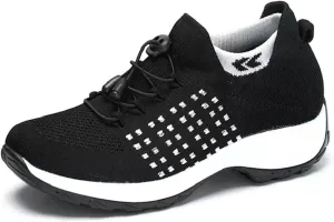 Womens Running Shoes Lightweight Tennis Shoes Slip On Walking Sneakers Non Slip Athletic Shoes Comfortable Walking Shoes