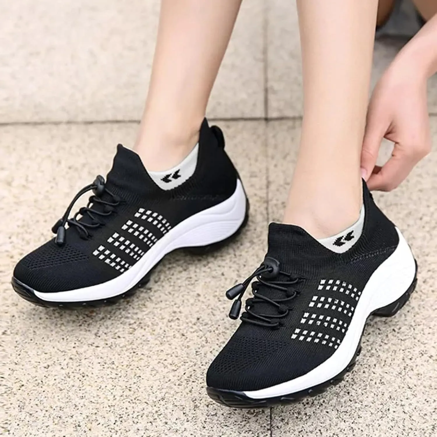 Womens Running Shoes Lightweight Tennis Shoes Slip On Walking Sneakers Non Slip Athletic Shoes Comfortable Walking Shoes