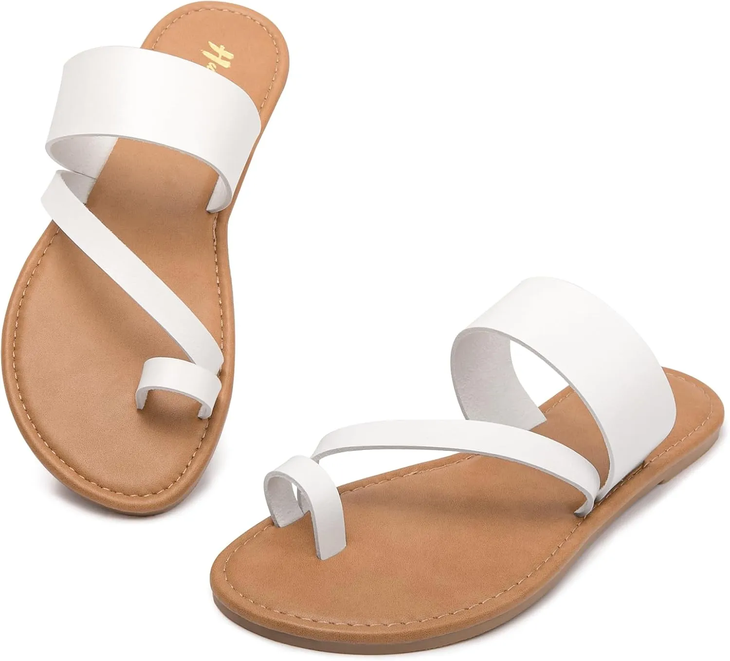 Women's Slide Sandals Slip On Flat Flip Flop Thong Casual Summer
