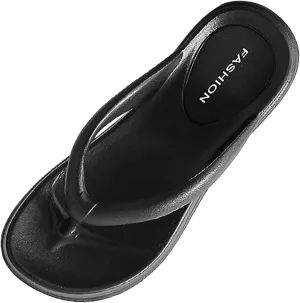 Women's Slides Ultimate Comfort Lightweight Shower Slippers Non Slip Pool Slides Women's Flat Slippers