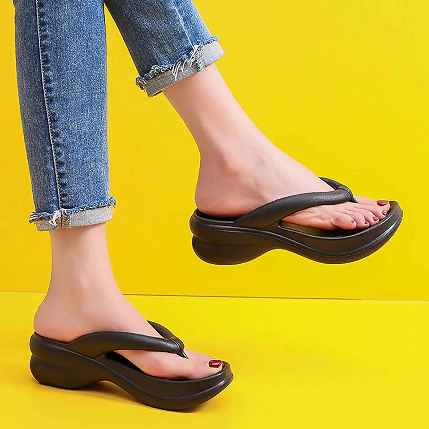 Women's Slides Ultimate Comfort Lightweight Shower Slippers Non Slip Pool Slides Women's Flat Slippers