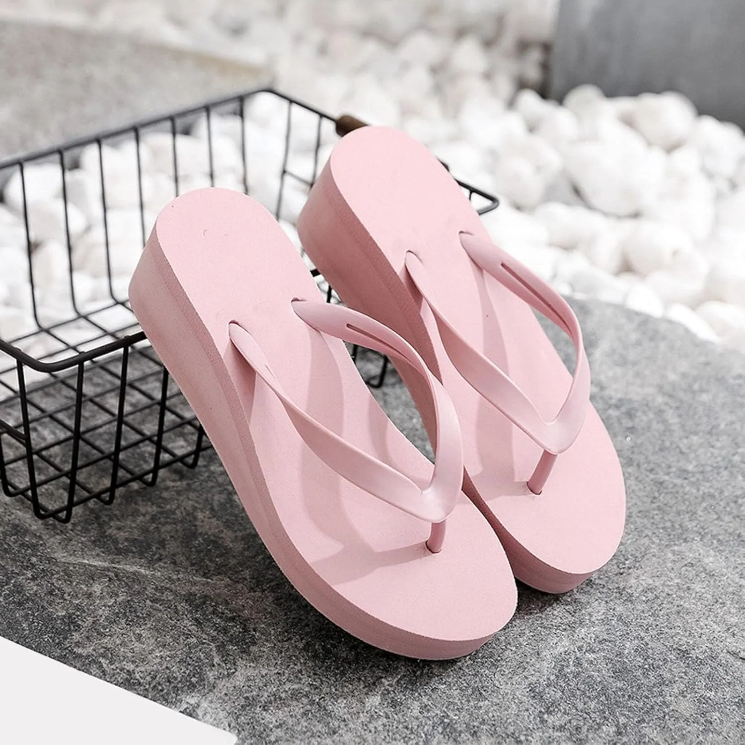 Womens Slip On Flip Flops Bow Beach Summer Gladiator Flat Cute Dressy Summer Sandals