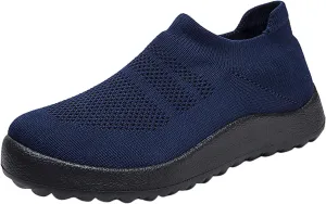 Womens Slip on Walking Shoes Comfort Lightweight Running Shoes for Men Casual Business Casual Shoes Black Sneakers Platform Tennis Shoe Loafers Shoe