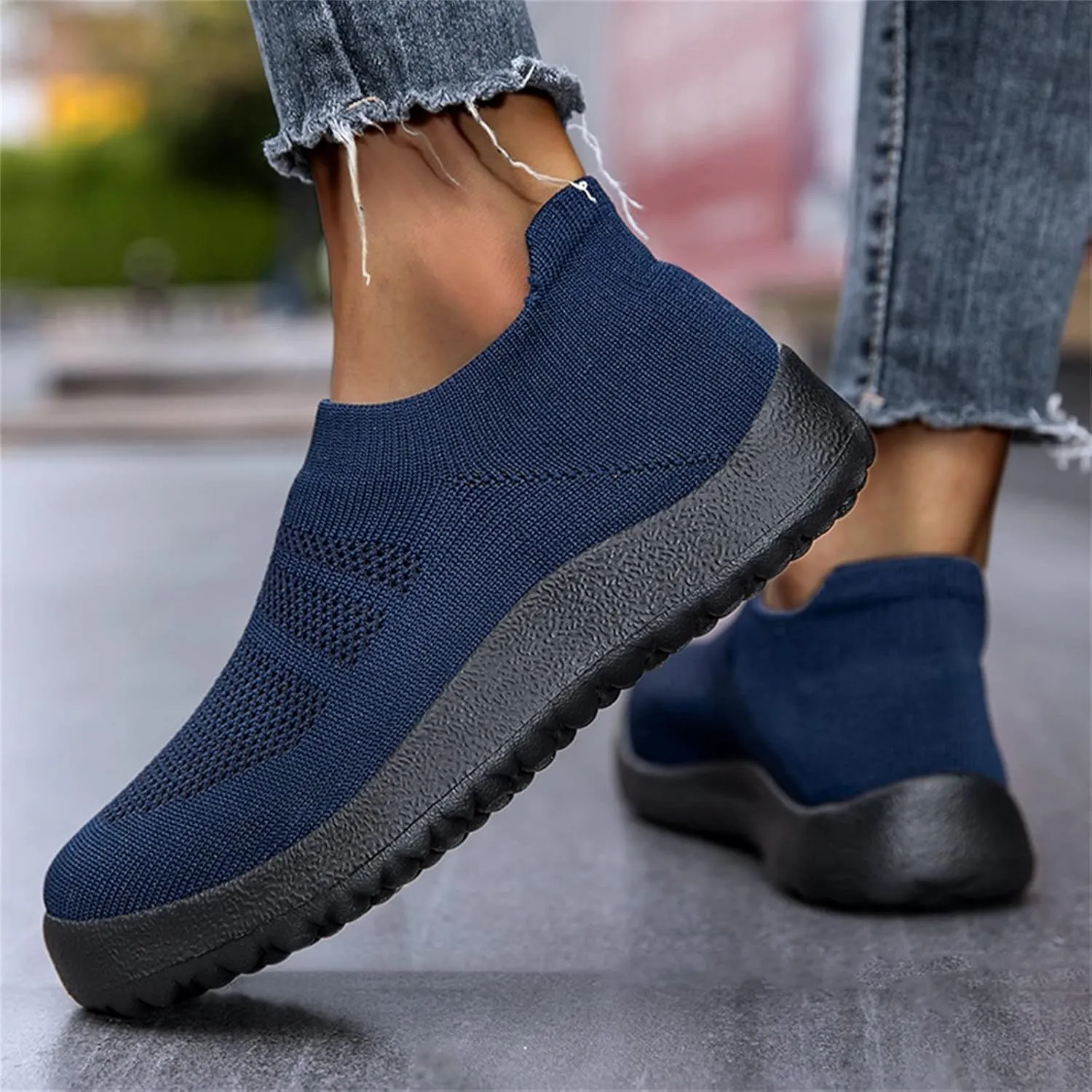 Womens Slip on Walking Shoes Comfort Lightweight Running Shoes for Men Casual Business Casual Shoes Black Sneakers Platform Tennis Shoe Loafers Shoe