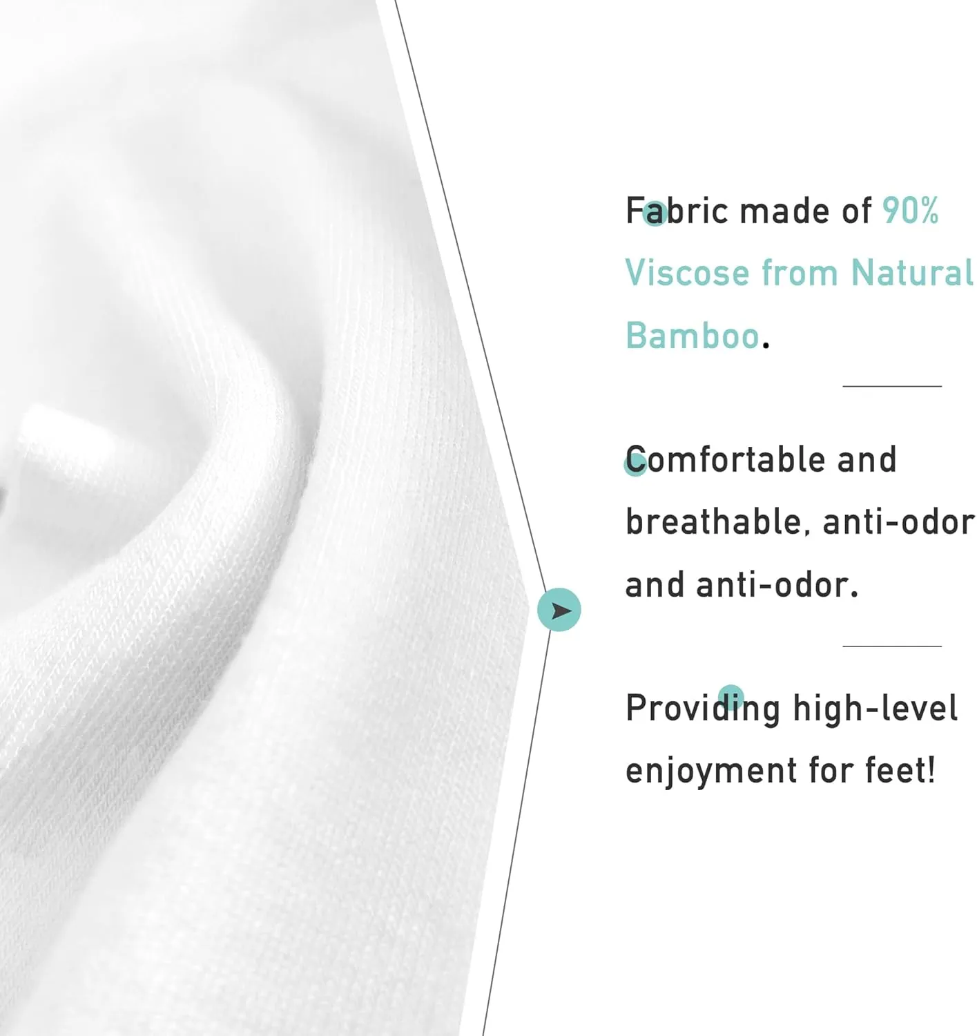 Women's Soft Thin Viscose Bamboo Crew Socks, Fit Stretchy Casual, Business, Dress Calf Sock 5 Pairs