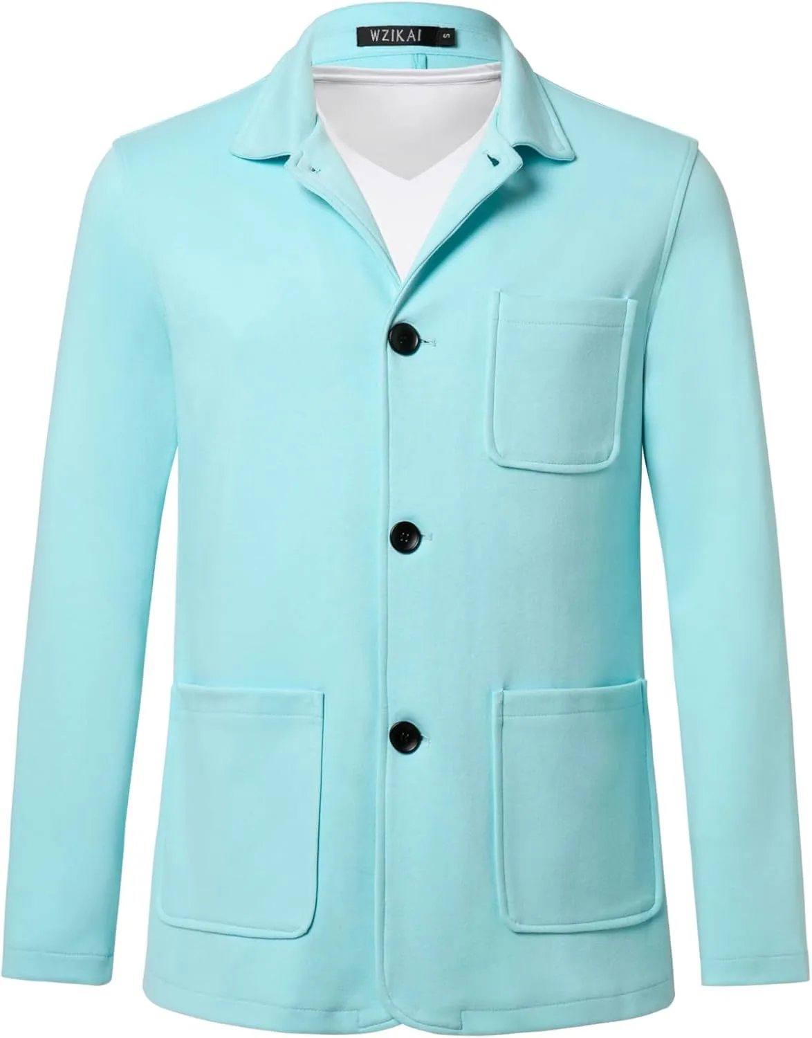 WZIKAI Men's Casual Sport Coat Jacket Regular Fit Lightweight Suit Jacket for Men