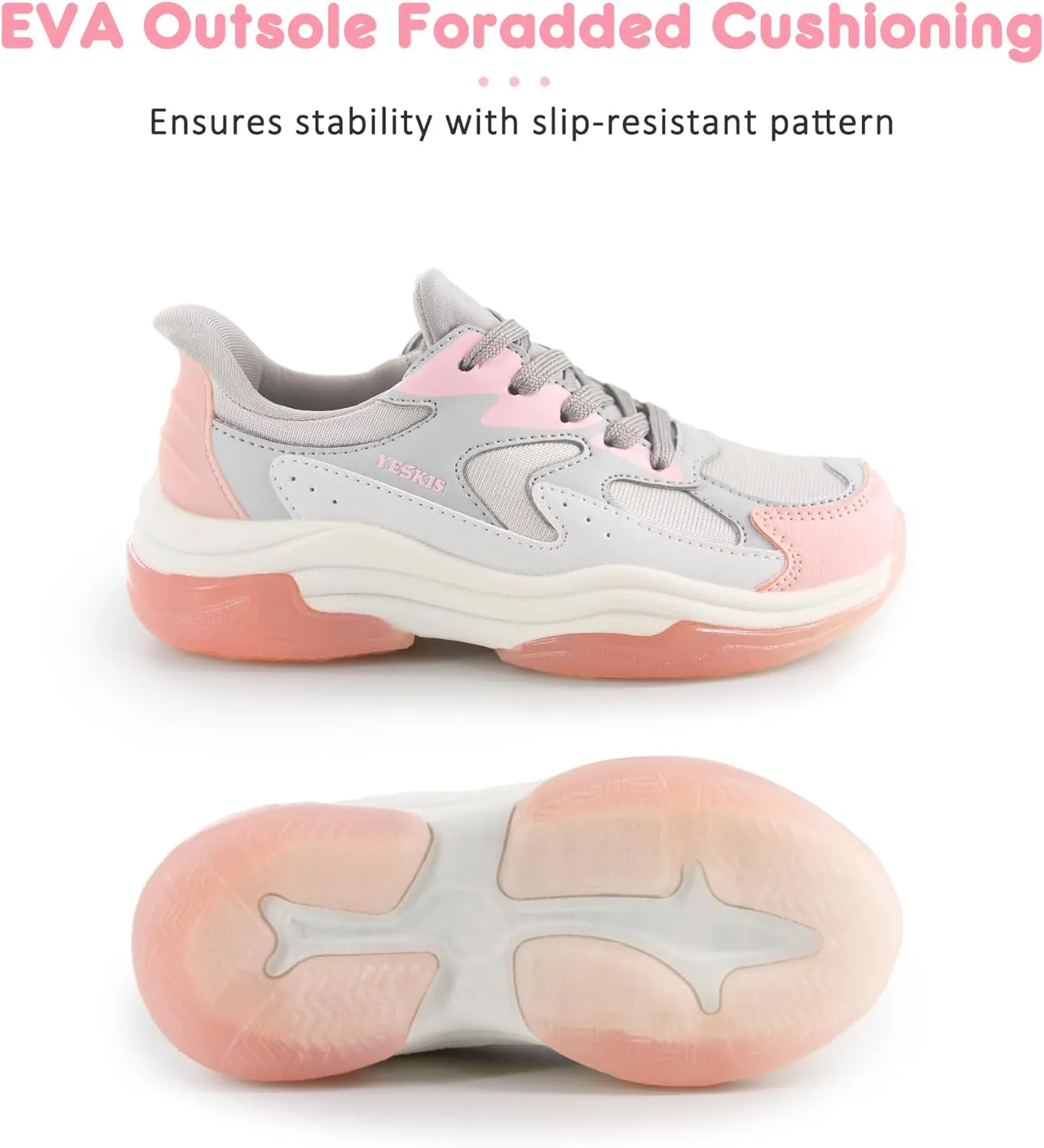 YESKIS Boys Girls Light Up Shoes Kids Lightweight Breathable Mesh Led Flashing Fashion Running Sneakers for Toddler Little Kid