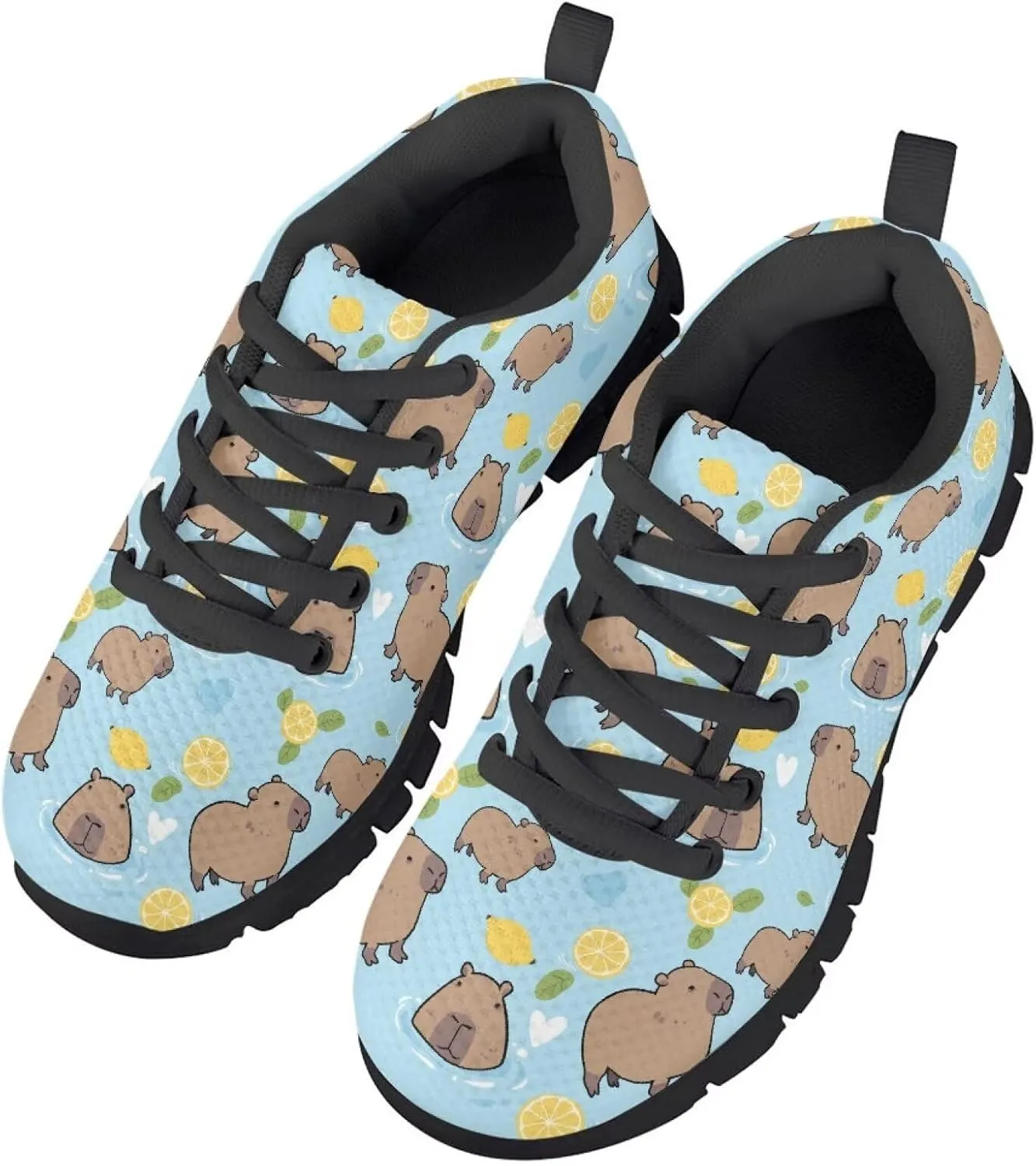 Yzaoxia Girls Tennis Shoes Athletic Running Sneakers Lace Up Mesh Sport Shoes School Gym Outdoor Footwear Size 11-Size 5