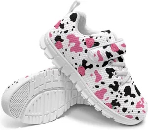 Yzaoxia Unisex Kids Sneakers Hook and Loop Boys Girls Walking Shoes