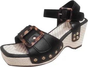 ZSpzx Woman's Square Toe Chunky Heels Block Sandals 2025 Platform Heel for Women Comfortable Trendy Shaped Straps Studded Accessories Insoles Thick Wedge Vacation Outdoor Casual Shoes for Daily Wear